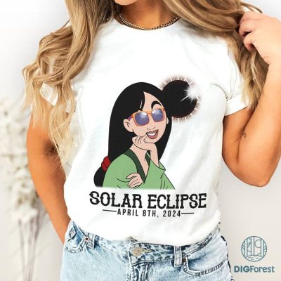 Disney Mulan Total Solar Eclipse PNG, Mulan Solar Eclipse Shirt, Totality Shirt, Solar Eclipse 2024 Shirt, April 8Th 2024, Astronomy Shirt