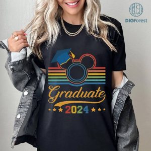 Disney Mickey and Friends Disneyland Graduation 2024 PNG, Graduate Mickey Shirt, Gift For Grad, Disneytrip Grad Trip Shirt, Grad Matching Shirt
