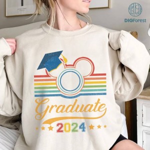 Disney Mickey and Friends Disneyland Graduation 2024 PNG, Graduate Mickey Shirt, Gift For Grad, Disneytrip Grad Trip Shirt, Grad Matching Shirt