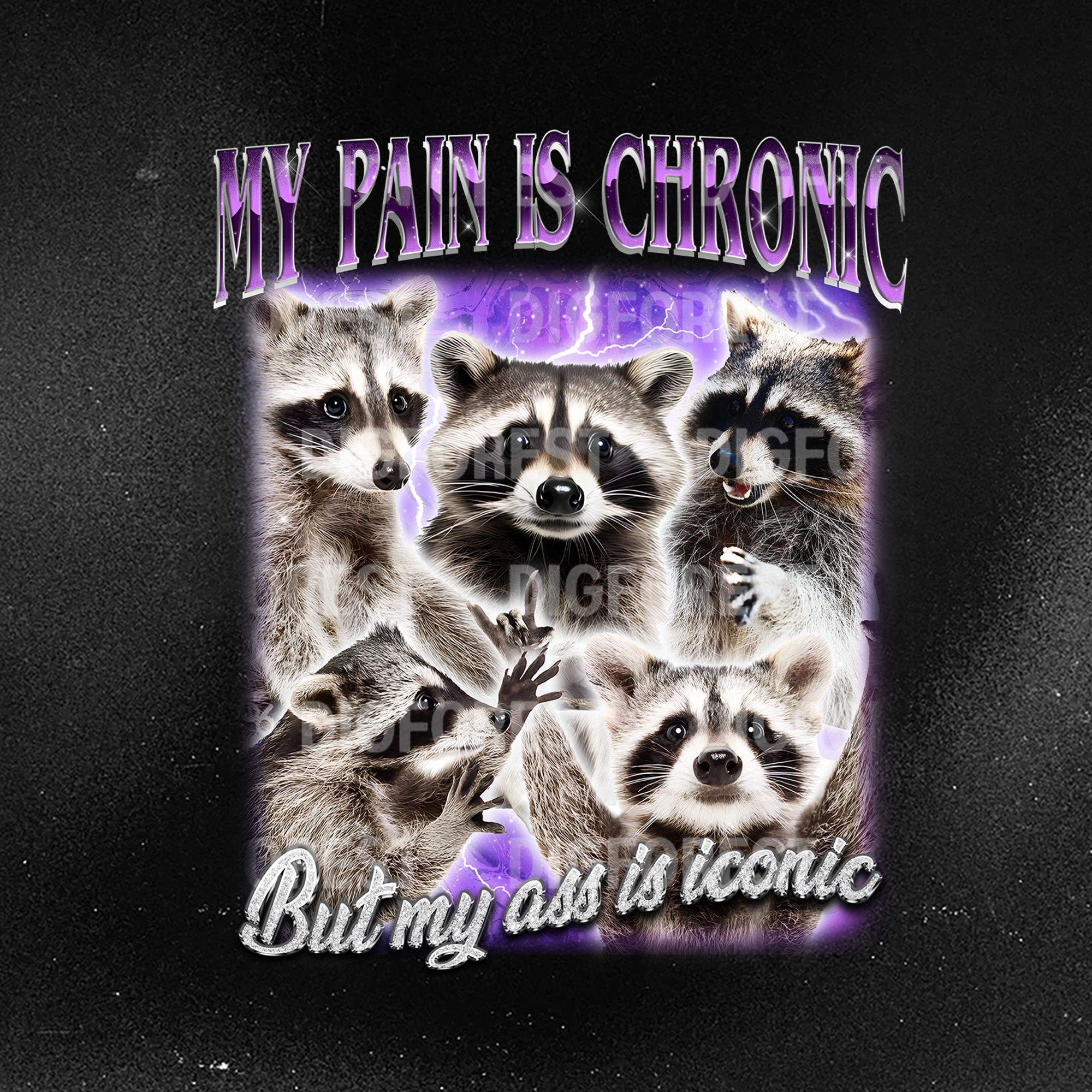 My Pain Is Chronic Raccoon Vintage Bootleg Shirt, Funny 90s Retro Raccoon T Shirt, Weird T Shirt, Meme T Shirt, Trash Possums Shirt My Pain Is Chronic Raccoon Vintage Bootleg Shirt, Funny 90s Retro Raccoon T Shirt, Weird T Shirt, Meme T Shirt, Trash Possums Shirt