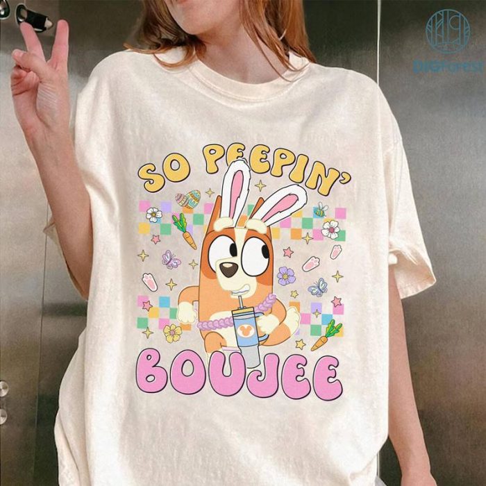 Disney Stitch So peeping Boujee Easter Day Shirt Stitch Angel Bunny Easter Shirt | Disneyland Happy Easter Day Shirt Easter Gift