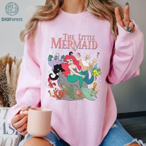 Disney Vintage The Little Mermaid Shirt | Ariel Mermaid Shirt | Little Mermaid Shirt | Family Matching Shirt | Disneyland Ariel Princess Shirt