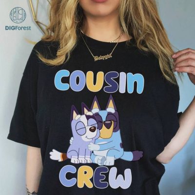 Bluey Cousin Crew Shirt | Bluey Bingo Shirt | Bluey Family Shirts | Bluey Birthday Shirt | Heeler Family Tee Muffin Shirt