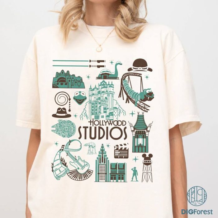 Disney Vintage Disney Hollywood Studios PNG, Hollywood Studios Shirt, Hollywood Studios Trip Shirt, Disney Family Vacation