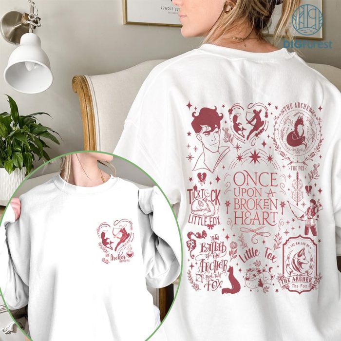 The archer and the fox png, bookish sweatshirt, fantasy books jumper, reader sweater, bookish apparel, bookworm