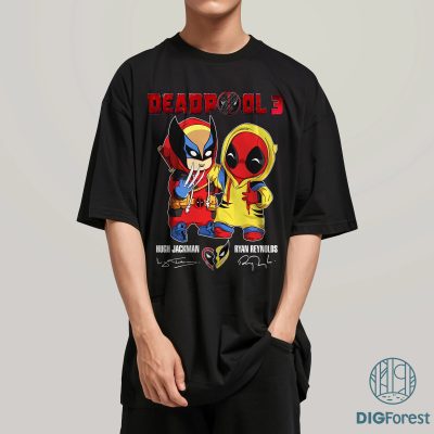 Vintage Deadpool 3 Shirt | Deadpool & Wolverine T-Shirt | Ryan Reynolds Hugh Jackman X-Men Superhero Tee