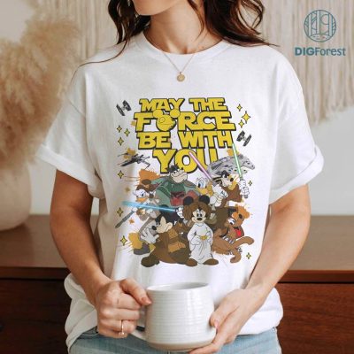 Disney Vintage May The Force Be With You PNG, Mickey And Friends StarWars Shirt, Galaxy's Edge Shirt, DisneyTrip Tee, Family Birthday Gift Disney Vintage May The Force Be With You PNG, Mickey And Friends StarWars Shirt, Galaxy's Edge Shirt, DisneyTrip Tee, Family Birthday Gift