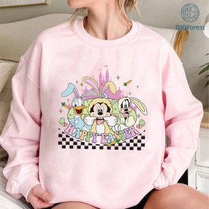 Disney Mickey and Friends Happy Easter Shirt | Happy Easter Png | Sublimation Download | Mickey Mouse Easter Png | Easter Png Designs
