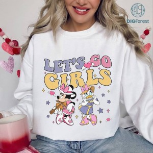 Disney Let's Go Girls Minnie Daisy PNG, IBest Friends Minnie Daisy Shirt, Disneyland Girl Trip, Western Country Music, Bestie Trip Shirt
