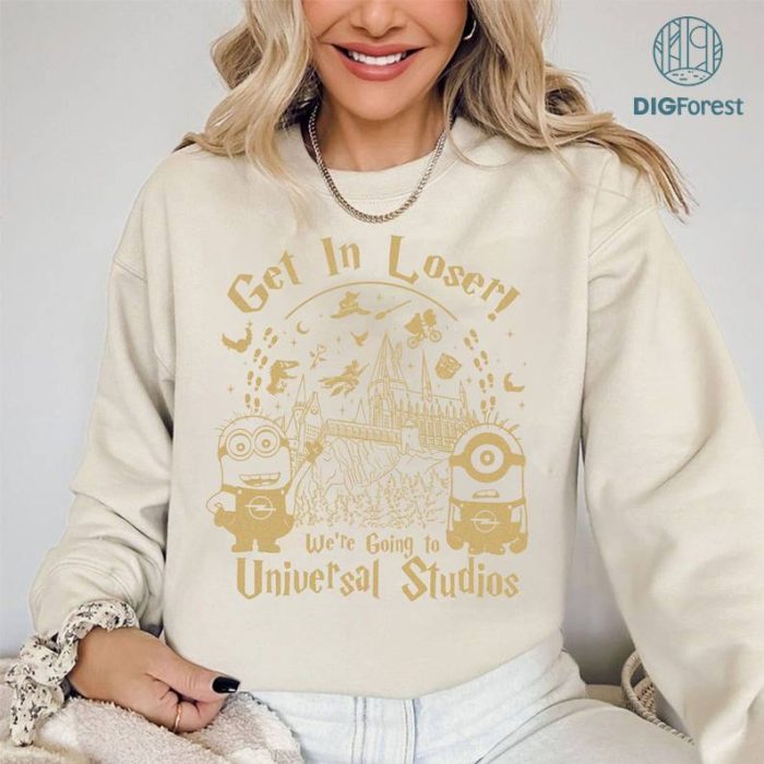 Vintage Universal Studios PNG, Get In Loser We’re Going To Universal Studios, Universal Studios Family Shirt, Disneyworld Vacation Shirt