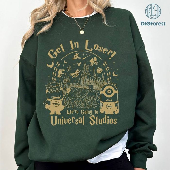 Vintage Universal Studios PNG, Get In Loser We’re Going To Universal Studios, Universal Studios Family Shirt, Disneyworld Vacation Shirt