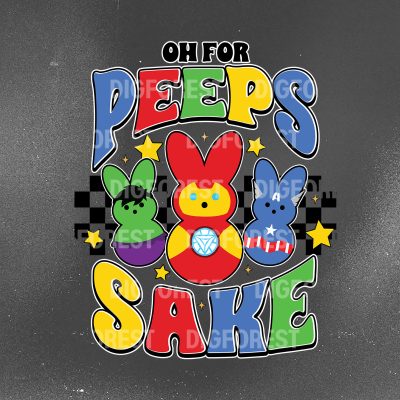 Oh For Peeps Sake Easter Shirt | Retro Easter Bunny Tee | Funny Peep Shirt | Happy Easter Day Shirt