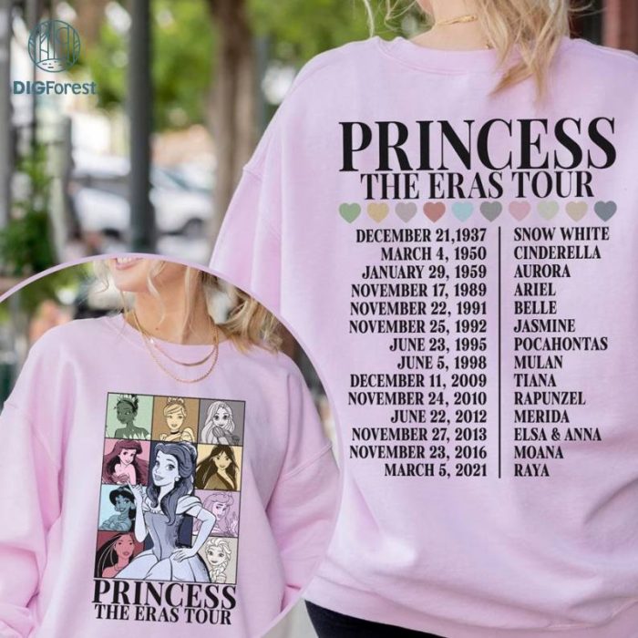 Disney Belle Princess The Eras Tour Png Sublimation Design, Princess Characters PNG, Princess Tour PNG , Disneyland Princess Png, Girl Trip Shirt