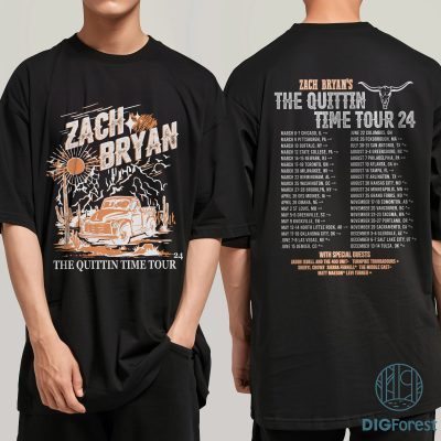Zach Bryan The Quittin Time Shirt, American Heartbreak Tour 2024 Shirt, Zach Bryan Tracklist Shirt, Country Music Shirt
