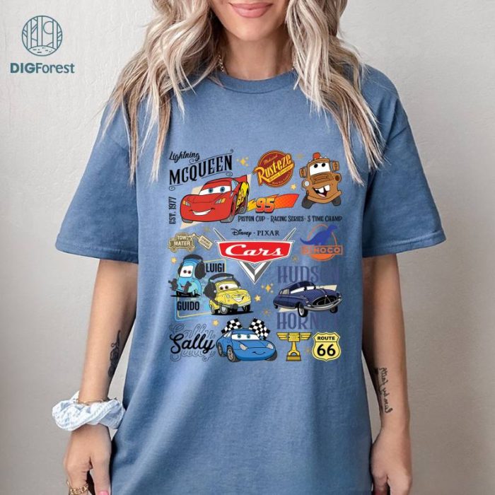 Disneyland Cars Movie Shirt, Disney Sally Cars Shirt, Cars Land Shirt, Pixar Cars Shirt, Cars Movie Shirt, Lightning McQueen Shirt, Piston Cup