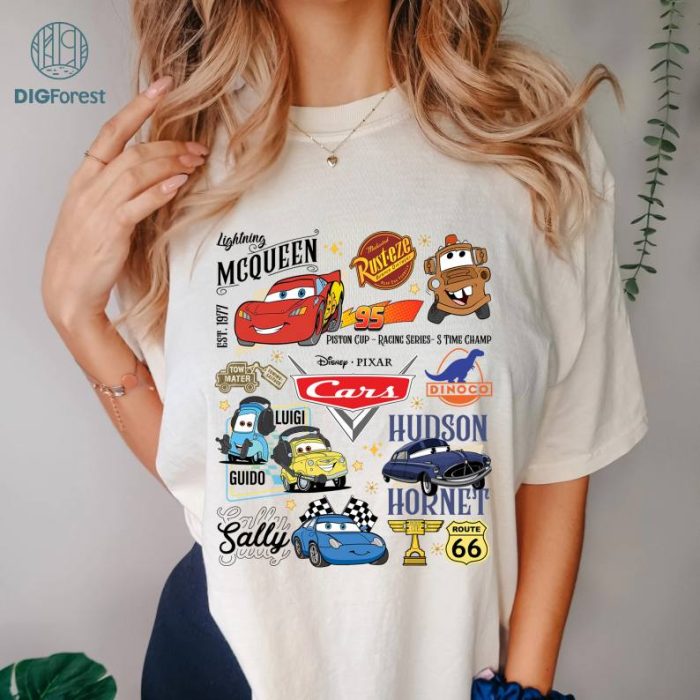 Disneyland Cars Movie Shirt, Disney Sally Cars Shirt, Cars Land Shirt, Pixar Cars Shirt, Cars Movie Shirt, Lightning McQueen Shirt, Piston Cup