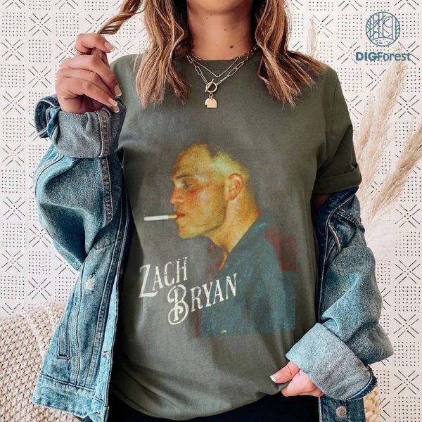 Zach Bryan Country Music Shirt, Vintage Zach Bryan Tour 2024 PNG, Zach Bryan Tour 2024 Png, Zach Bryan Tracklist PNG, Gift for Fan