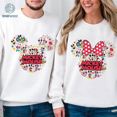 Disney Mickey & Minnie Ears Shirt, Disneyland Couple Sweatshirt, Mickey Mouse Shirt, Minnie Mouse Shirt, Couple Matching Tee, Disneytrip Shirt Disney Mickey & Minnie Ears Shirt, Disneyland Couple Sweatshirt, Mickey Mouse Shirt, Minnie Mouse Shirt, Couple Matching Tee, Disneytrip Shirt