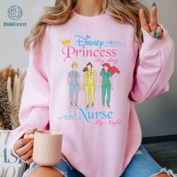 Disney Nurse Princess Shirt, Hospital Shirt, Princess Shirt, Cute Nurse Shirt, Nurse Shirt, Minnie Mouse Nurse Tee, Nurse Day T-Shirt