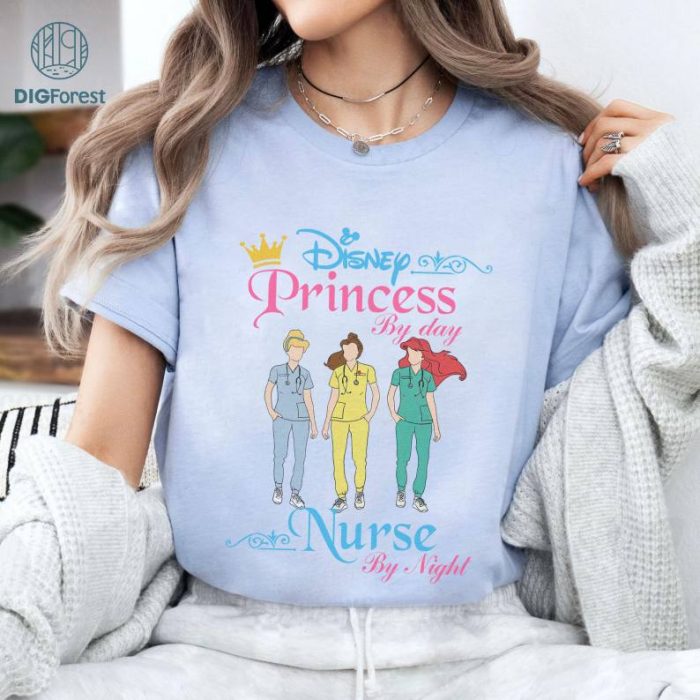 Disney Nurse Princess Shirt, Hospital Shirt, Princess Shirt, Cute Nurse Shirt, Nurse Shirt, Minnie Mouse Nurse Tee, Nurse Day T-Shirt