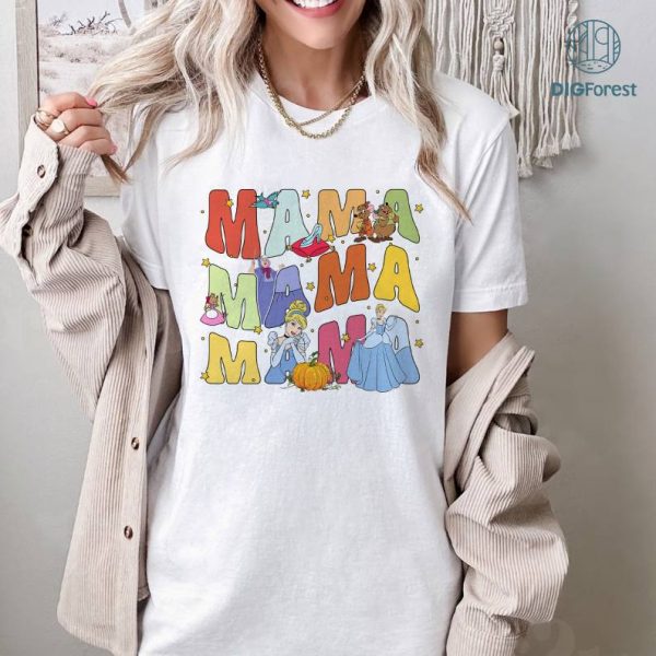 Disney Vintage Cinderella Mama Sweatshirt, Princess Cinderella Mama Shirt, Disneyland Mama Shirt, Mom Life Shirt, Princess Tee, Mother's Day Shirt