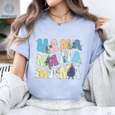 Disneyland Mama Frozen Shirt, Disney Princess Mom Shirt, Frozen Mama Tee, Disneyworld Mother Day Shirt, Gift For Mom Tee, Disneyland Vacation Tee