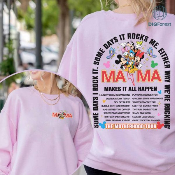 Disney Mickey and Friends Mama Rock Tour Mother Day Shirt, Mickey Mama Tour Shirt, Funny Motherhood Shirt, Disneyland Mothers Day Gift