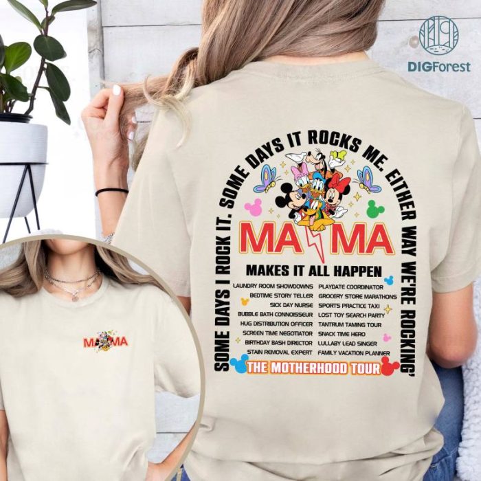 Disney Mickey and Friends Mama Rock Tour Mother Day Shirt, Mickey Mama Tour Shirt, Funny Motherhood Shirt, Disneyland Mothers Day Gift