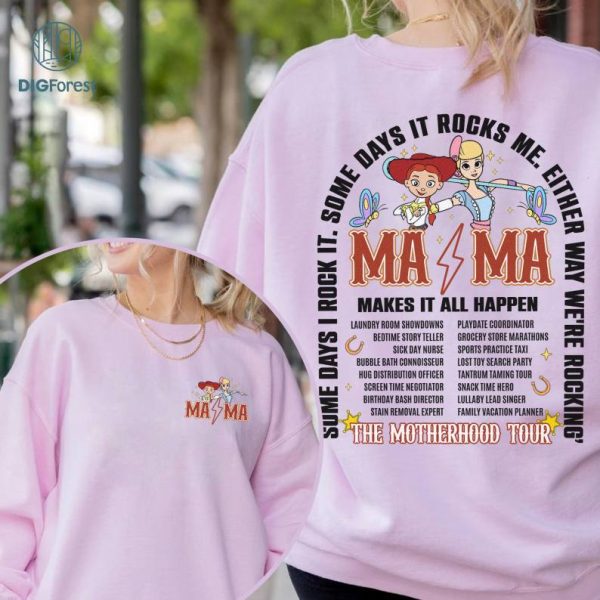 Disney Toy Story Mama Rock Tour Mother Day Shirt, Jessie And Bo Peep Mama Tour Shirt, Funny Motherhood Shirt, Disneyland Mothers Day Gift