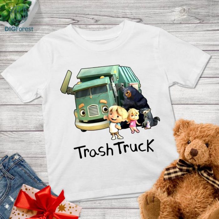 Trash Truck Birthday Tee, Trash Truck Shirt, Trash Truck Family Shirts, Birthday Gift, Trash Truck Party Theme Shirt, Trash Truck and Hank