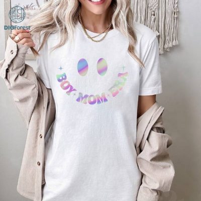 Boy Mom Era Blue Glass Reflect Mothers Day Shirt, In My Boy Mom Era Shirt, Blue Glass Reflect Text Shirt, Motherhood Tour Mom Gift Boy Mom Era Blue Glass Reflect Mothers Day Shirt, In My Boy Mom Era Shirt, Blue Glass Reflect Text Shirt, Motherhood Tour Mom Gift