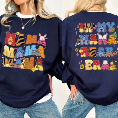 Disney Vintage Winnie The Pooh Mama Shirt, In My Mama Bear Era Shirt, Disneyland Mom Sweatshirt, Mothers Day Gift, Disneyland Family Trip Disney Vintage Winnie The Pooh Mama Shirt, In My Mama Bear Era Shirt, Disneyland Mom Sweatshirt, Mothers Day Gift, Disneyland Family Trip