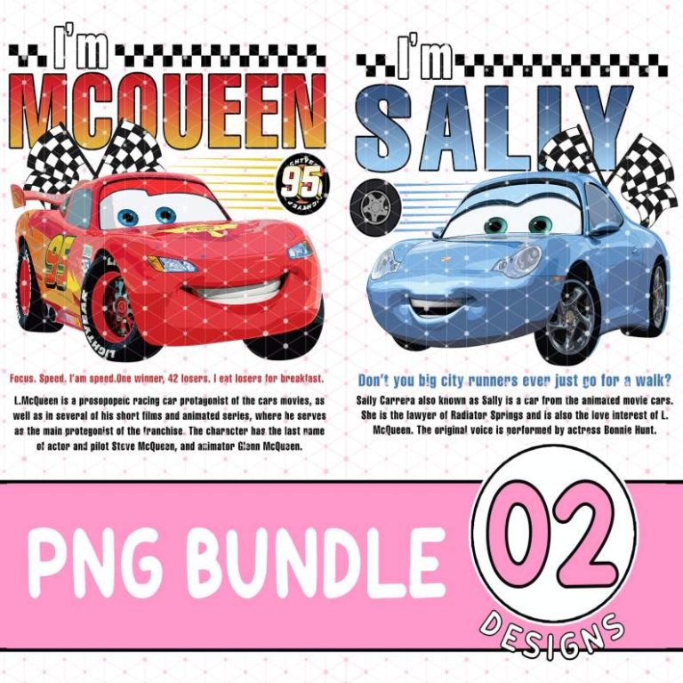 Disneyland Pixar Cars Matching Bundle, Lightning Mcqueen and Sally ...