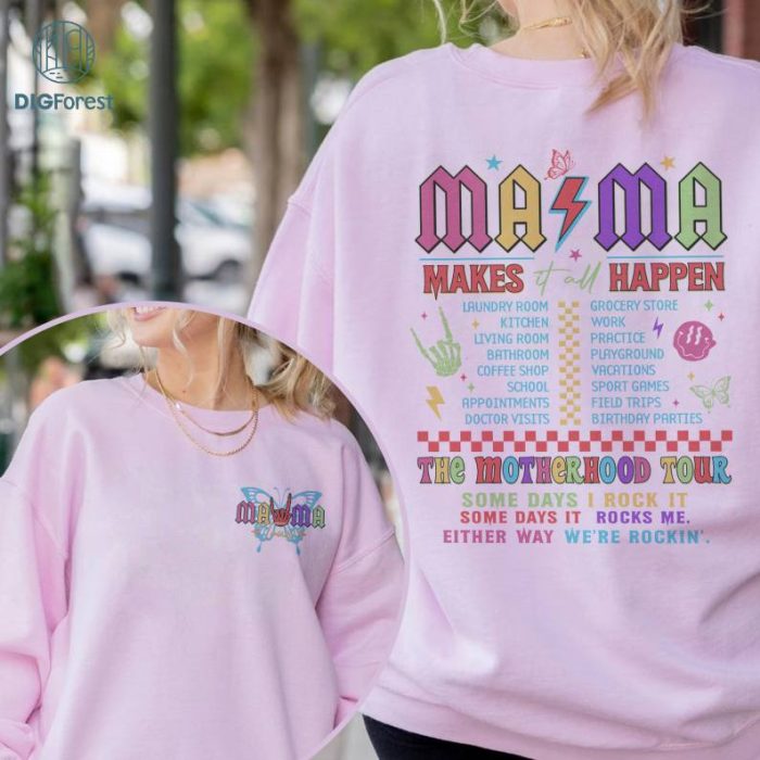 The Motherhood Tour Mom Mother's Day Shirt | Some Days I Rock It Some Days It Rocks Me Mama Tour Shirt | Mother Day's Gift | Gift For Mom