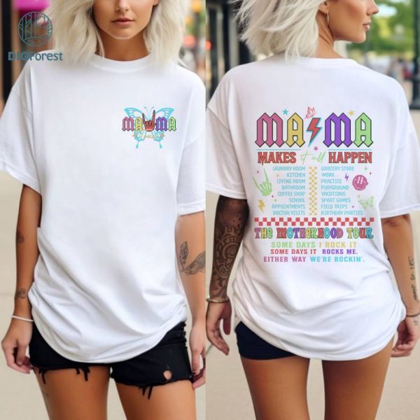 The Motherhood Tour Mom Mother's Day Shirt | Some Days I Rock It Some Days It Rocks Me Mama Tour Shirt | Mother Day's Gift | Gift For Mom