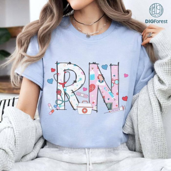 Registered Nurse Boho Shirt | RN Shirt for Registered Nurse | Registered Nurse Gift | Nurse Appreciation | New Nurse Gift