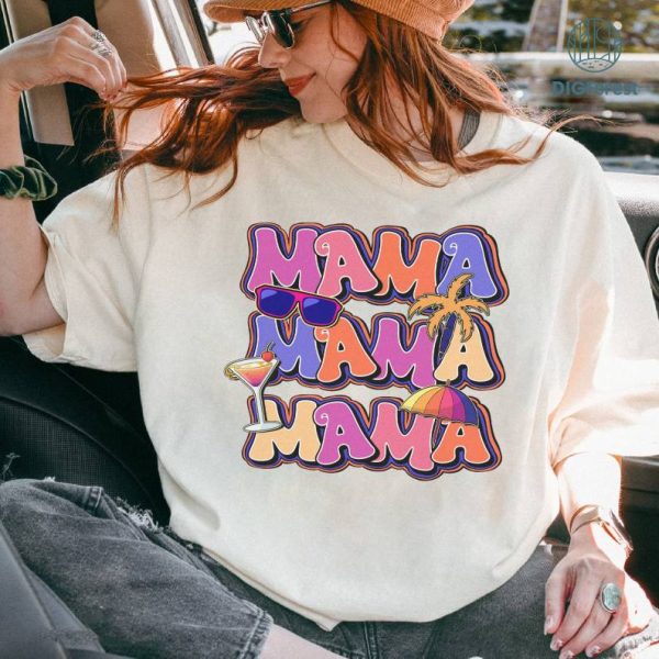 Mother's Day Retro Mama Shirt | Summer Mama Shirt | Retro Summer Beach Shirt | Mama Summer Vibes Tee