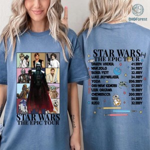 Vintage Starwars The Epic Tour Shirt | Starwars Characters Shirt | Epic Tour Starwars Shirt | Starwars Movie Fan Shirt | Galaxy's Edge Shirt