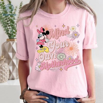 Disney Minnie Mouse Mind Our Own Motherhood Png, Mom Png Sublimation Design, Gift For Mom, Mother's Day Gift, Retro Mom Clipart, Boho Mom Shirt