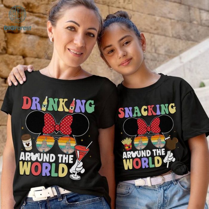 Disneyland Family Trip Bundle, Drinking Around The World Shirt, Disneyword Epcot Shirts, Disney Mickey Minnie Shirt, Disneyland Family Matching