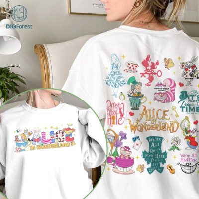 Disney Two-sided Alice in Wonderland Shirt | Mad Hatter Shirt, Cheshire Cat Shirt | Alice Princess Shirt | Disneyland Trip Shirt Disney Two-sided Alice in Wonderland Shirt | Mad Hatter Shirt, Cheshire Cat Shirt | Alice Princess Shirt | Disneyland Trip Shirt