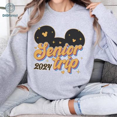 Disney Mickey Graduation 2024 Sweatshirt, Disneyworld Senior Trip Shirts, Senior Trip 2024 T-Shirt, Disneyland Graduation 2024 Shirts