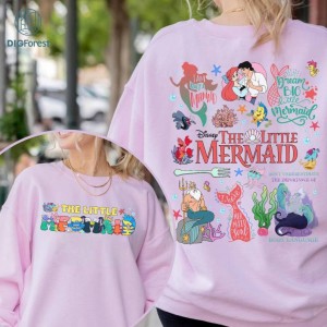 Disney Two-sided Little Mermaid Shirt | The Little Mermaid Ariel Princess Shirt | Disneyland Princess Shirt | Disneyworld Shirt