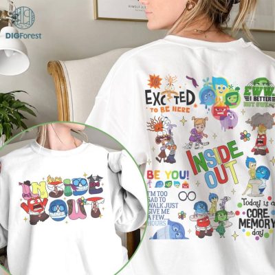 Two-sided Disneyland Inside Out Shirt, Disney Inside Out Friends Tee, Today Is A Core Memory Day Inside Out Disneyland Shirt, Disneyland Pixar Tee