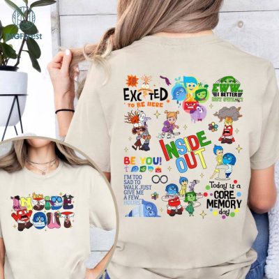 Two-sided Disneyland Inside Out Shirt, Disney Inside Out Friends Tee, Today Is A Core Memory Day Inside Out Disneyland Shirt, Disneyland Pixar Tee