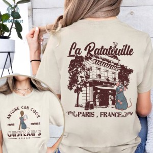 Disney Two-Sided Remy Ratatouille Anyone Can Cook Shirt | Vintage La Ratatouille Shirt | Disneylang Remy Shirt | Mouse Chef Shirt