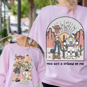 Disney Vintage You've Got A Friend In Me Shirt, Toy Story Shirt, Woody Buzz Shirt, Disneyworld Vacation 2024, Disneyworld Shirt, WDW Group Shirt
