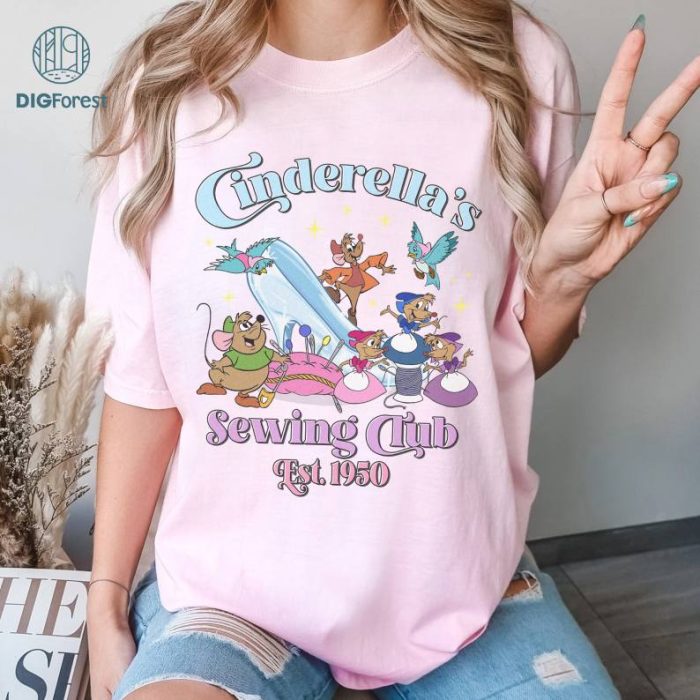Disney Princess Cinderella Sewing Club Est 1950 Shirt | Disneyworld Princess Cinderella | Princess Family Shirt | Birthday Girl Shirt