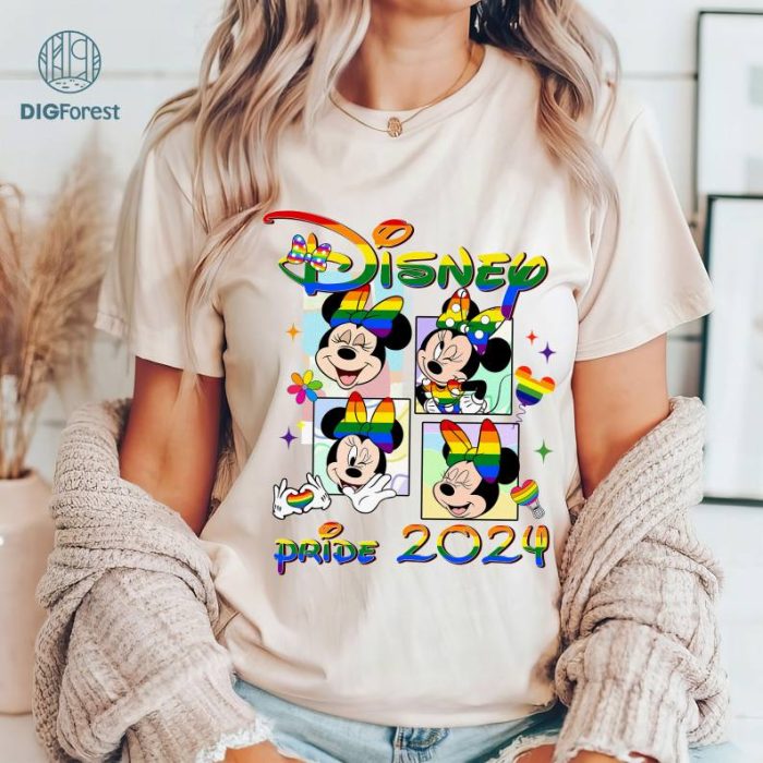 Disney Mickey Mouse LGBT Pride 2024 Shirt, Mickey Gay Days Orlando Shirt, Disneyland Pride 2024 Shirt, Rainbow Pride Lesbian Gay Gifts