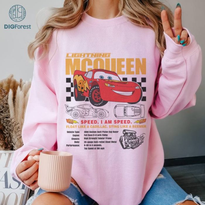 Cars Movie Lightning Mcqueen Shirt, Limited McQueen Shirt, Lightning McQueen Fan tee, Cars Movie, Disney McQueen And Sally Shirt, Vintage Car Tee